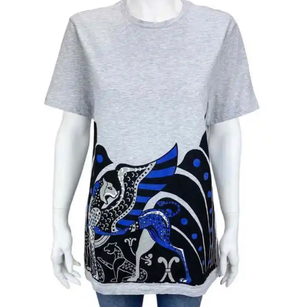 Gianni Versace, Women's Winged Lion Print Tee